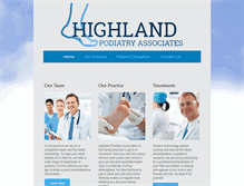 Tablet Screenshot of highlandpodiatry.com